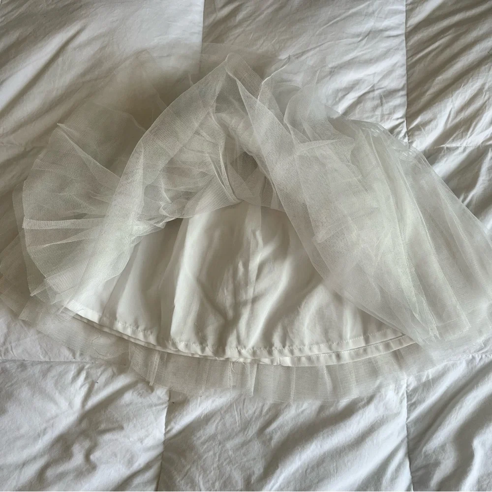 White Tulle Ballerina Tutu Skirt Toddler Dress-Up Dance Toddler 2T-3T
